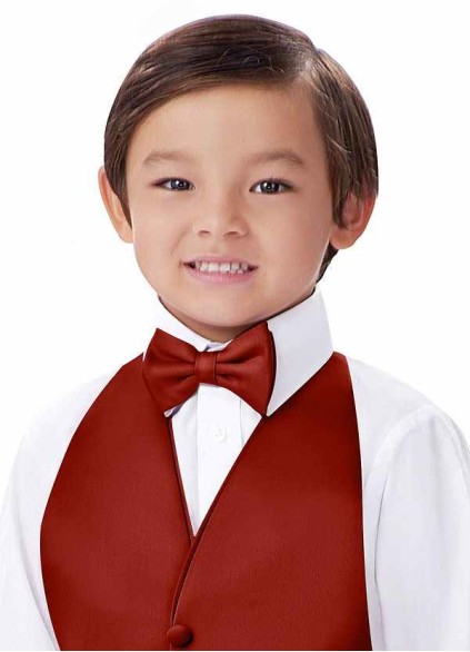 Gentlemen's Collection Boy's Matte Satin pre-tied bow tie Gentlemen's Collection Boy's Matte Satin pre-tied bow tie