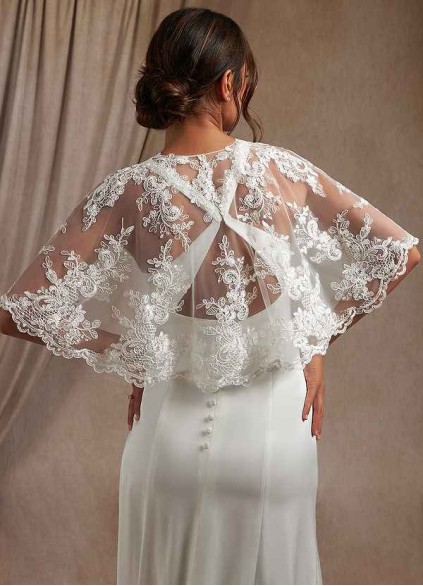 Skolw Hephzibah Lace Tulle Wrap Skolw Hephzibah Lace Tulle Wrap