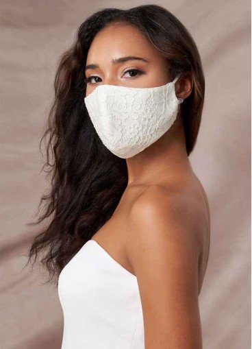 Skolw Non-Medical Ivory Lace Reusable Face Mask