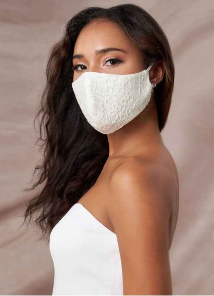 Skolw Non-Medical Ivory Lace Reusable Face Mask Skolw Non-Medical Ivory Lace Reusable Face Mask