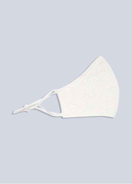 Skolw Non-Medical Ivory Lace Reusable Face Mask Skolw Non-Medical Ivory Lace Reusable Face Mask