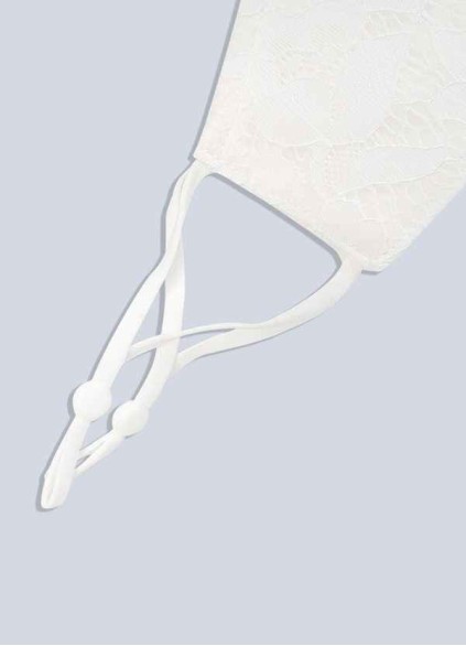 Skolw Non-Medical Ivory Lace Reusable Face Mask Skolw Non-Medical Ivory Lace Reusable Face Mask