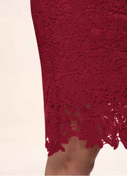 Blush Mark Heavenly Kiss Burgundy Lace Bodycon Short Dress Blush Mark Heavenly Kiss Burgundy Lace Bodycon Short Dress