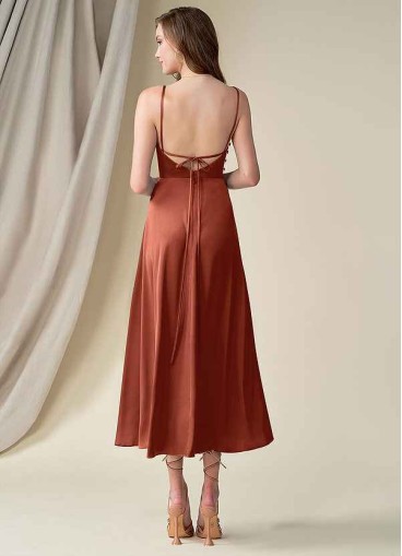 Skolw Ceci Stretch Satin Dress