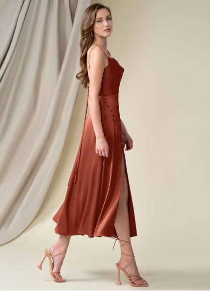 Skolw Ceci Stretch Satin Dress Skolw Ceci Stretch Satin Dress