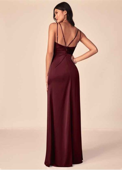 Skolw Aqua Stretch Satin Dress Skolw Aqua Stretch Satin Dress