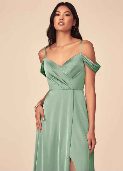 Skolw Ocean Stretch Satin Dress Skolw Ocean Stretch Satin Dress