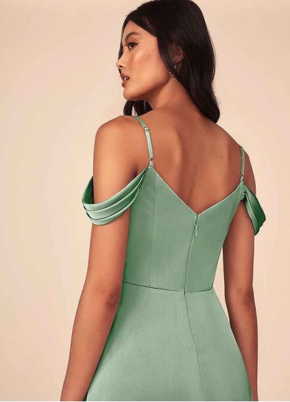 Skolw Ocean Stretch Satin Dress Skolw Ocean Stretch Satin Dress