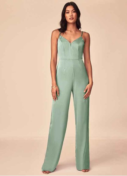 Skolw Elizabella Stretch Satin Jumpsuit