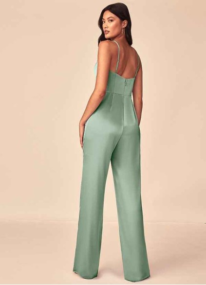 Skolw Elizabella Stretch Satin Jumpsuit