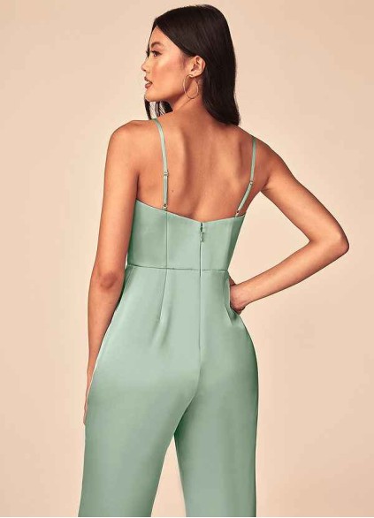 Skolw Elizabella Stretch Satin Jumpsuit