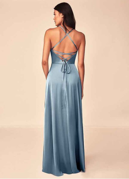 Skolw Mei Stretch Satin Dress Skolw Mei Stretch Satin Dress
