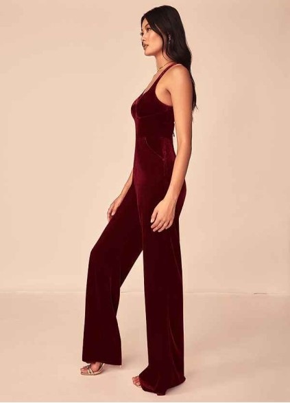 Skolw Emmette Velvet Jumpsuit Skolw Emmette Velvet Jumpsuit