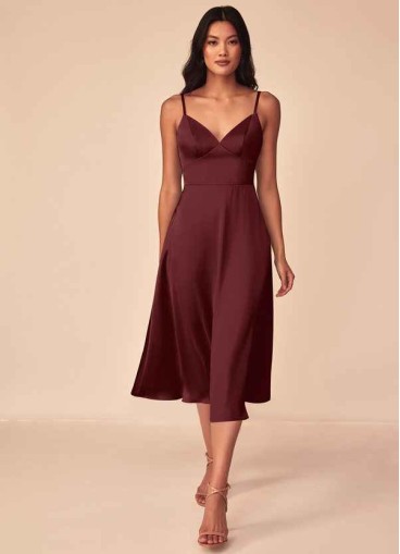 Skolw Dottie Stretch Satin Dress
