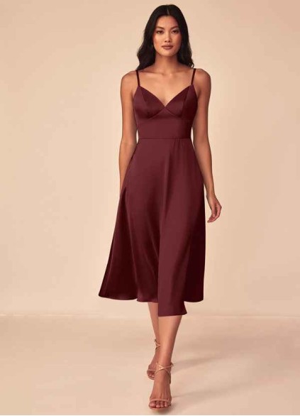Skolw Dottie Stretch Satin Dress