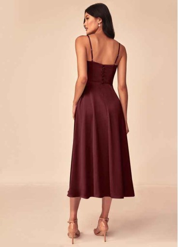 Skolw Dottie Stretch Satin Dress