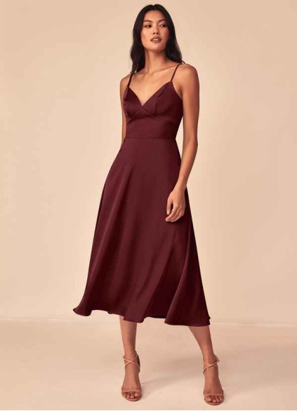 Skolw Dottie Stretch Satin Dress Skolw Dottie Stretch Satin Dress