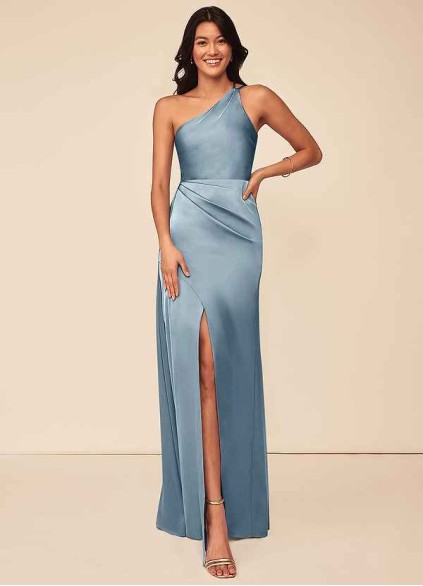 Skolw Maron Stretch Satin Dress Skolw Maron Stretch Satin Dress