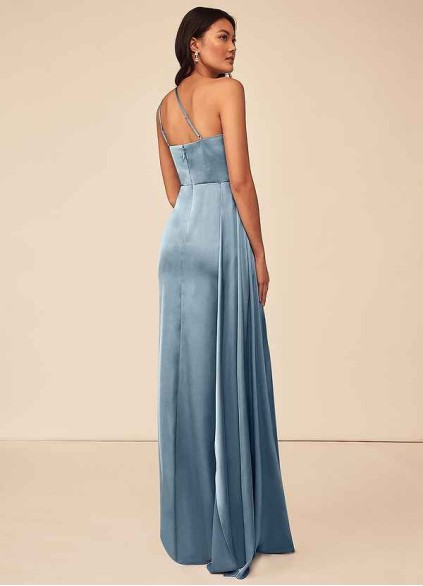 Skolw Maron Stretch Satin Dress Skolw Maron Stretch Satin Dress