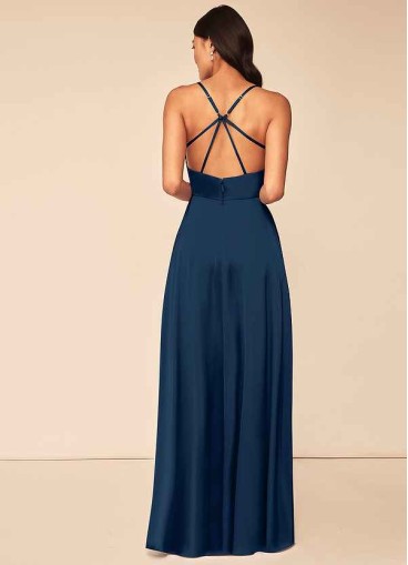 Skolw Clove Stretch Satin Dress