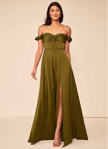 Skolw Asha Stretch Satin Dress