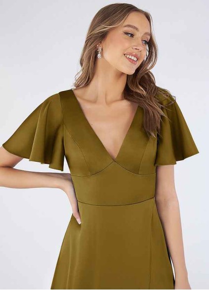 Skolw Lani Stretch Satin Dress
