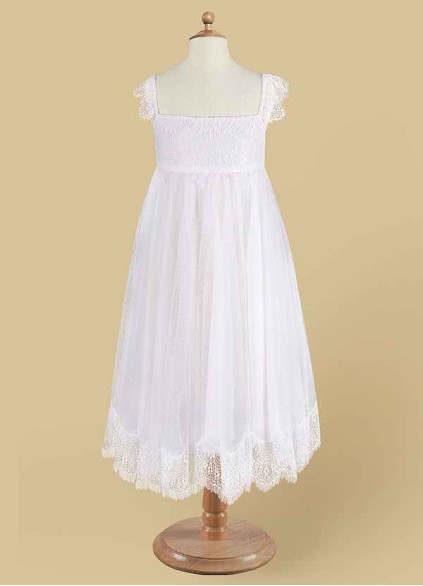 Skolw Guava Flower Girl Dress Skolw Guava Flower Girl Dress
