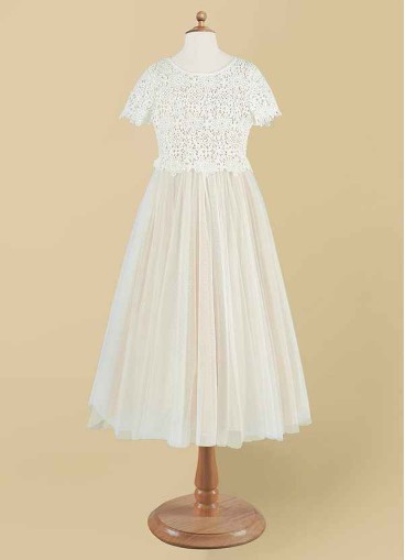 Skolw Petal Flower Girl Dress