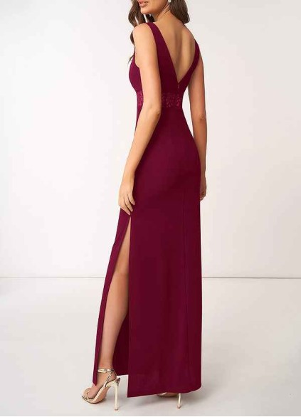 AZ Occasions Modern Romance Stretch Crepe Maxi Dress AZ Occasions Modern Romance Stretch Crepe Maxi Dress