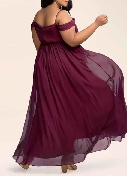 AZ Occasions Philosophy Of Love Cabernet Chiffon Maxi Dress AZ Occasions Philosophy Of Love Cabernet Chiffon Maxi Dress