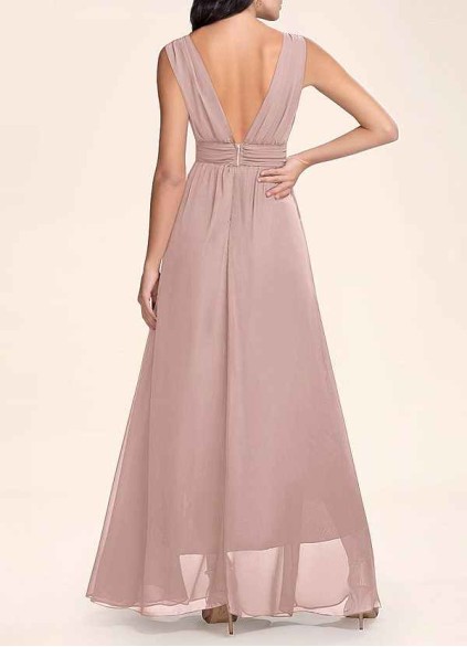 AZ Occasions Dancing Queen Dusty Rose Chiffon Maxi Dress AZ Occasions Dancing Queen Dusty Rose Chiffon Maxi Dress